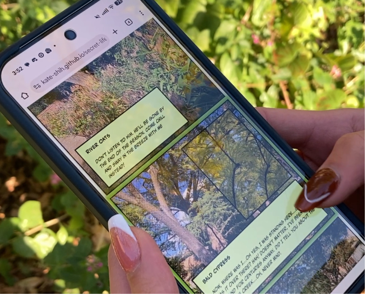 website in use